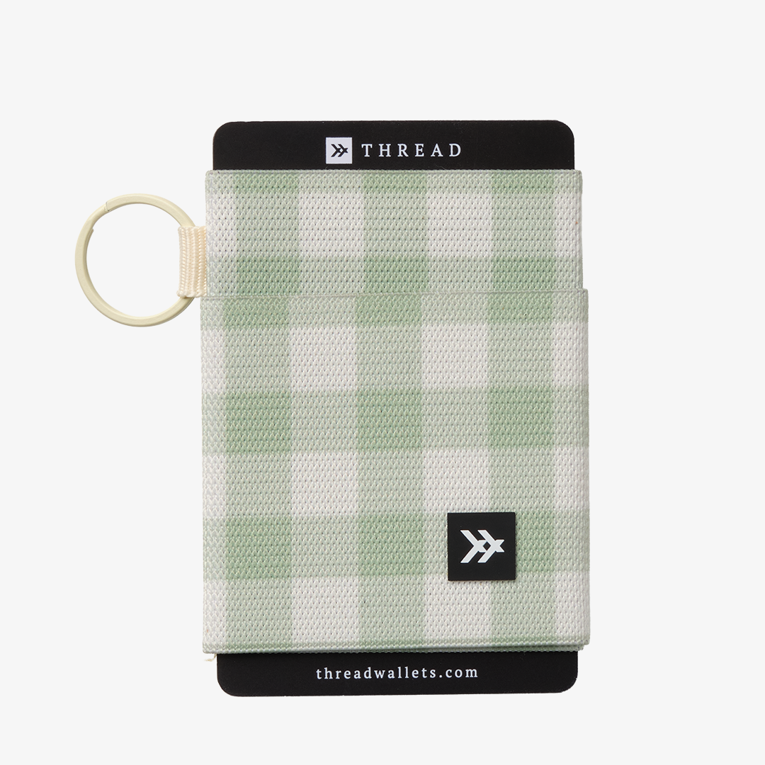 Elastic Wallet - Green Gingham - Thread®