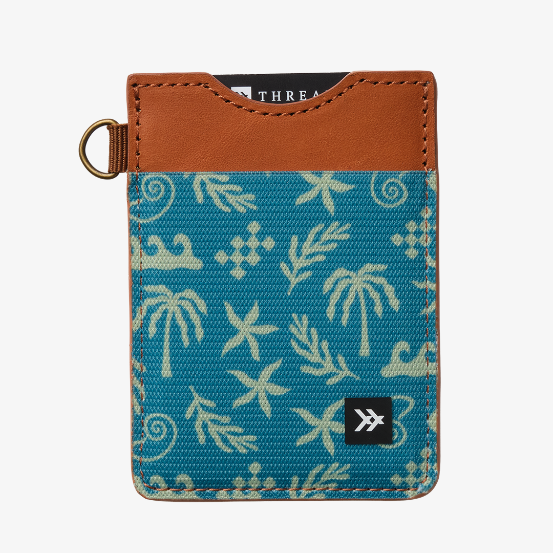 Vertical Leather Wallet - High Tide - Thread®