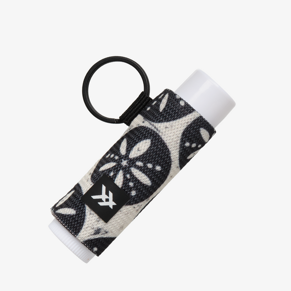 Chapstick Holder Keychain - Sand Dollar Black - Thread®