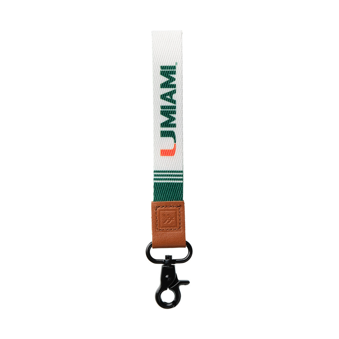 Wristlet Keychain - University of Miami White - Thread®