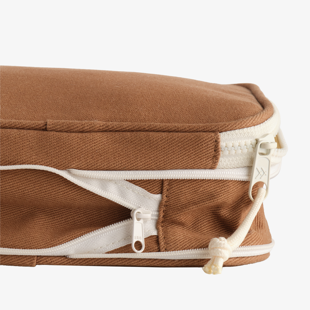 canvas leather messenger crossbody backpack organizer Camel Canvas | Small Items Organizer