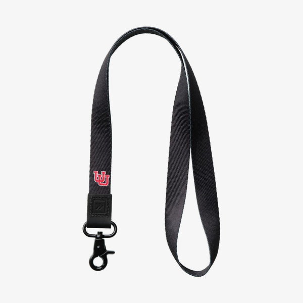 Neck Lanyard - UofU Interlocking Black - Thread®