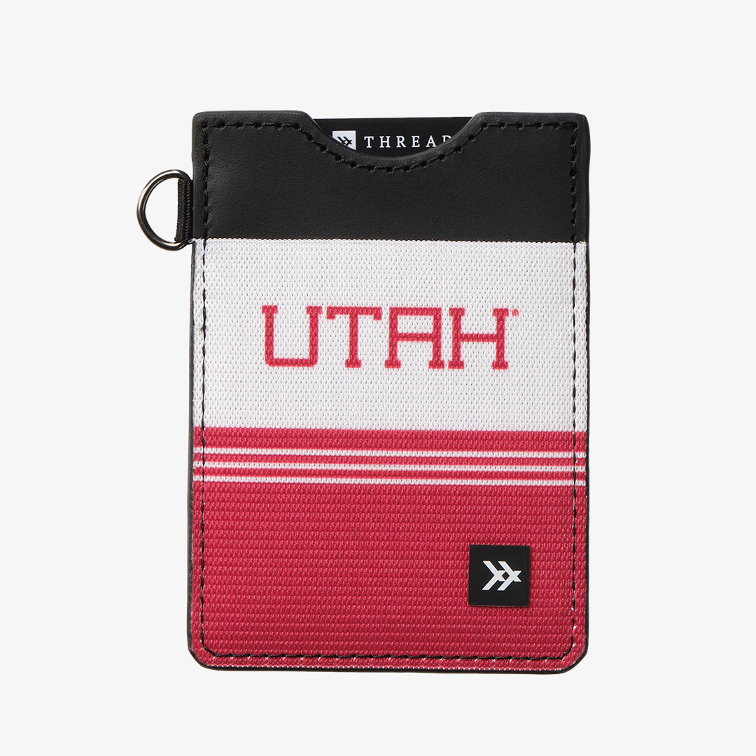 Vertical Leather Wallet - UofU Utah - Thread®