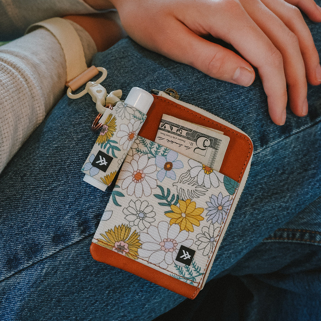 Blossom | Leather Zip Wallet | For Cards, Cash, Coins, & More | Thread ...