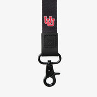 Neck Lanyard - UofU Interlocking Black - Thread®