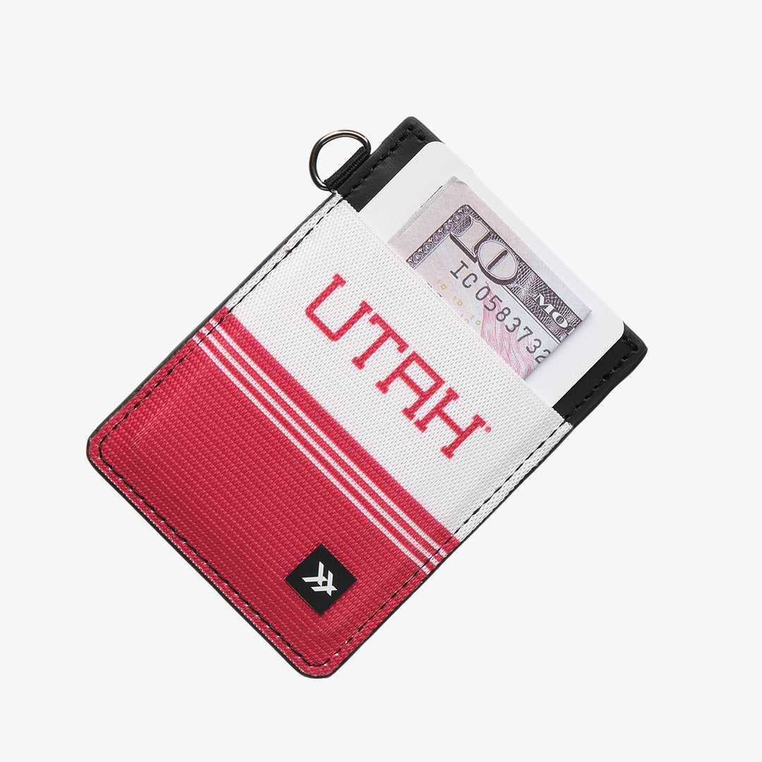 Vertical Leather Wallet - UofU Utah - Thread®