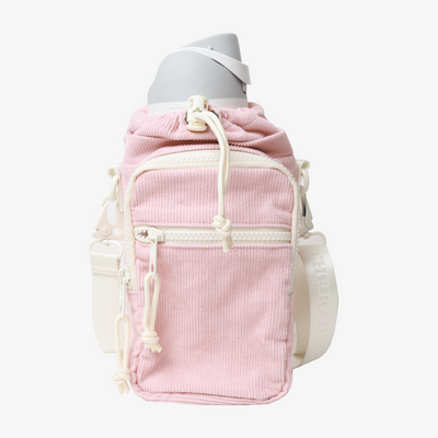 Rose Dust Corduroy - Water Bottle Sling Bag
