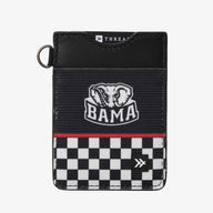 Vertical Leather Wallet - Alabama Black Checker - Thread®