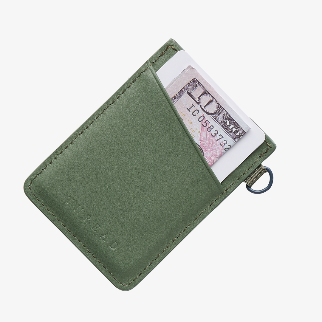 Vertical Leather Wallet - Topo - Thread®