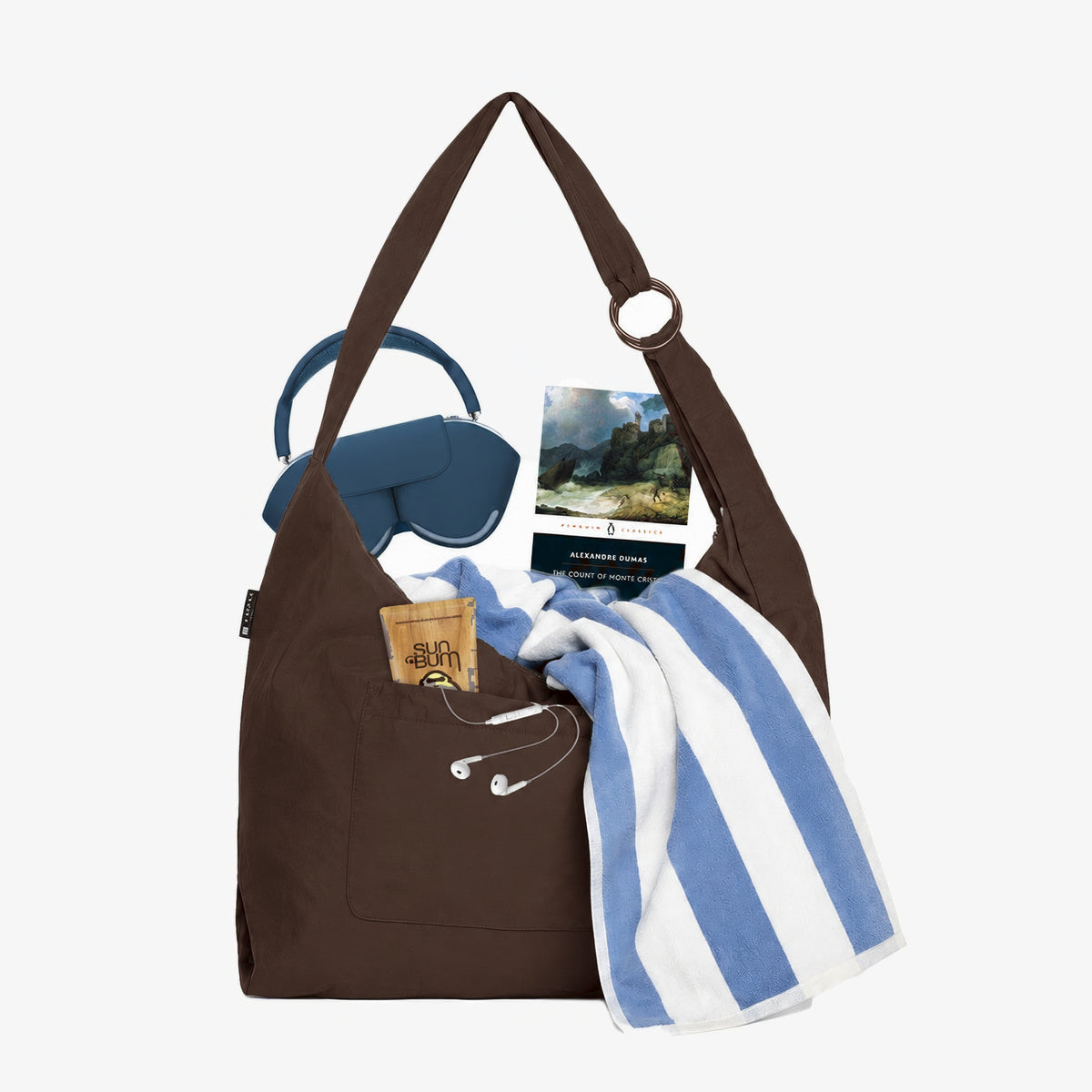 Large Slouchy Shoulder Bag - Chocolate - Thread®