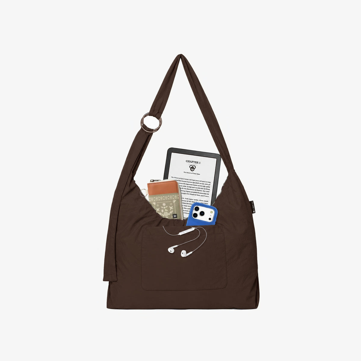 Small Slouchy Shoulder Bag - Chocolate - Thread®