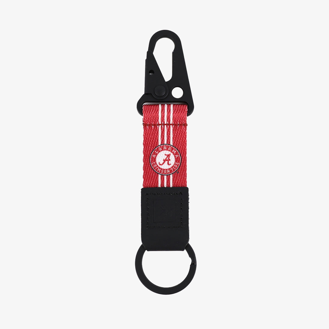 Alabama Crimson Stripe - Keychain Clip