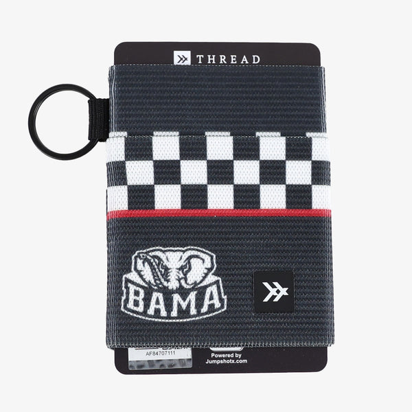 Alabama Black Checker - Elastic Wallet