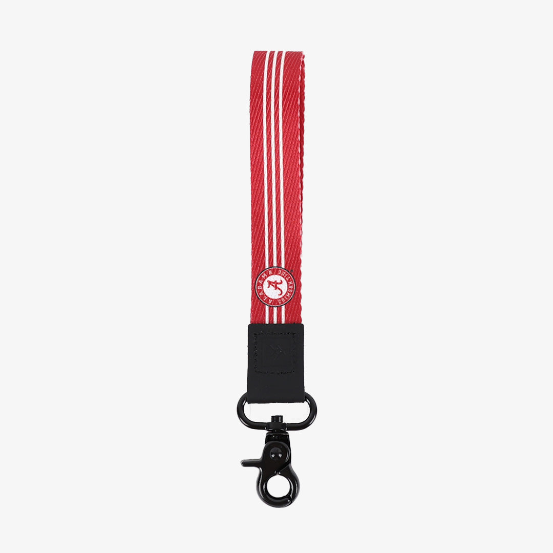 Alabama Crimson Stripe - Wristlet Keychain
