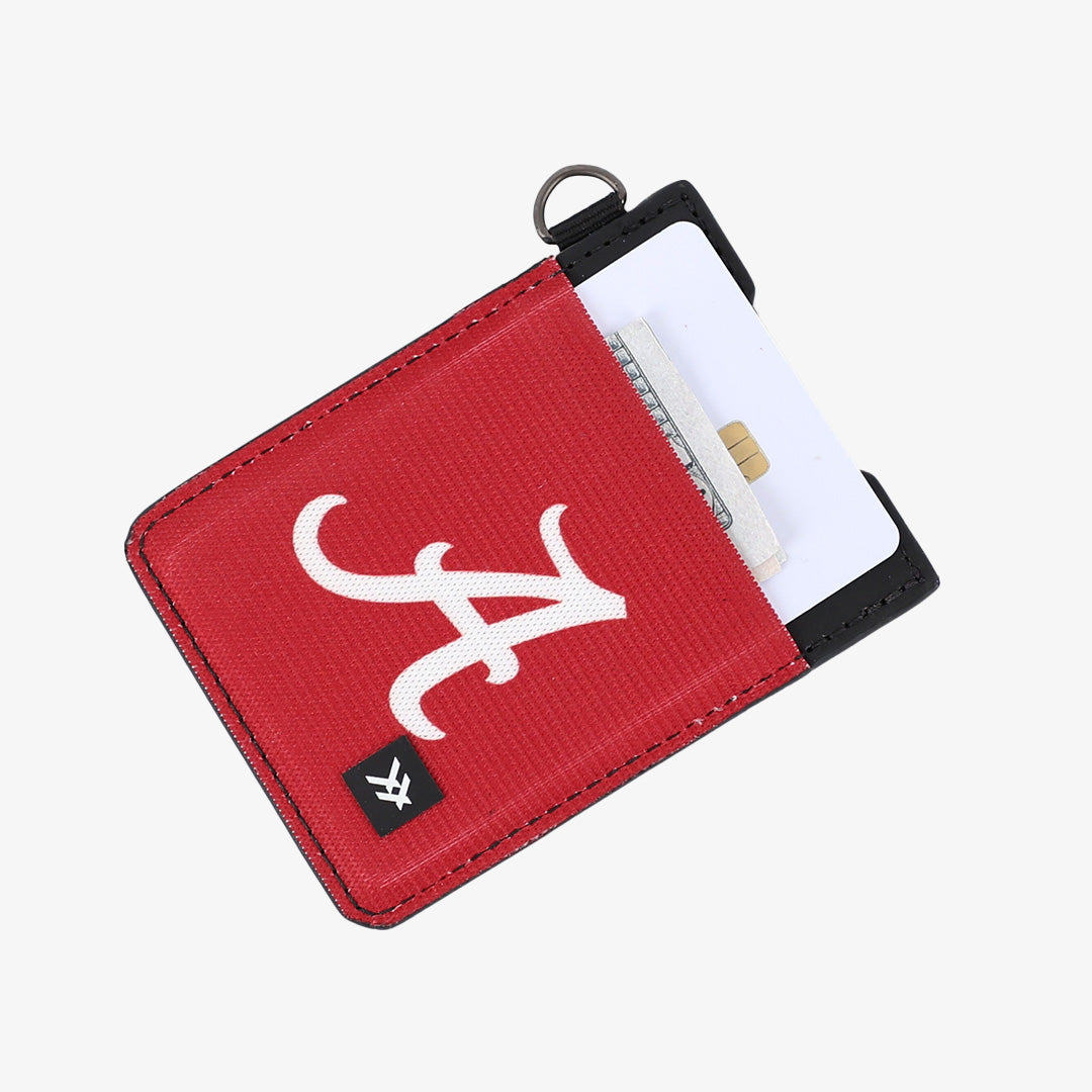 Alabama Crimson Solid - Vertical Leather Wallet