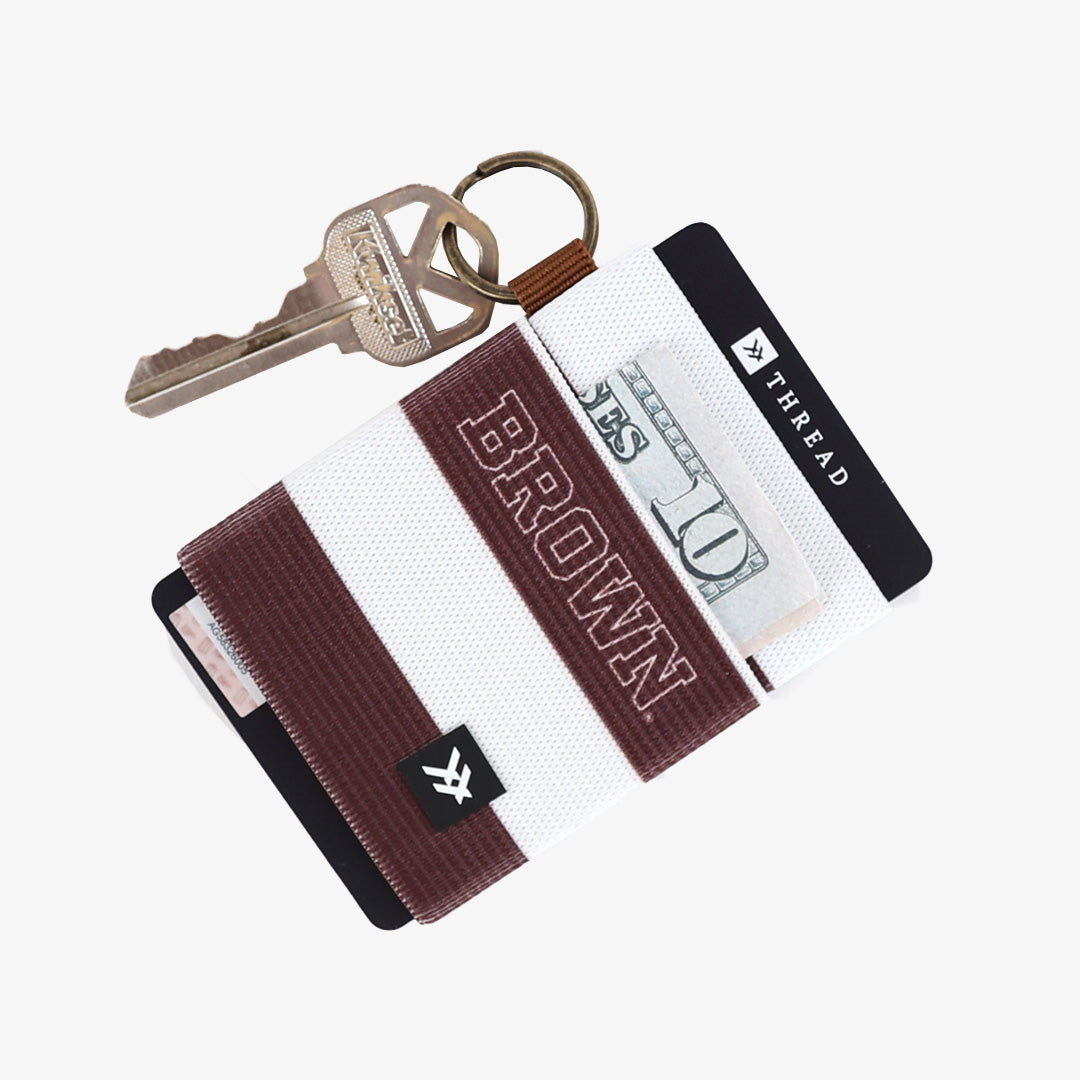 Brown Stripes - Elastic Wallet