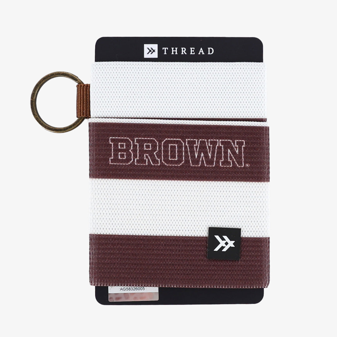 Brown Stripes - Elastic Wallet