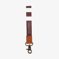 Brown Stripes - Wristlet Keychain