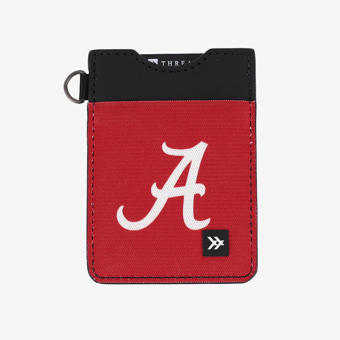 Alabama Crimson Solid - Vertical Leather Wallet