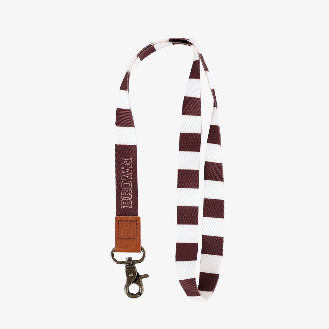 Brown Stripes - Neck Lanyard