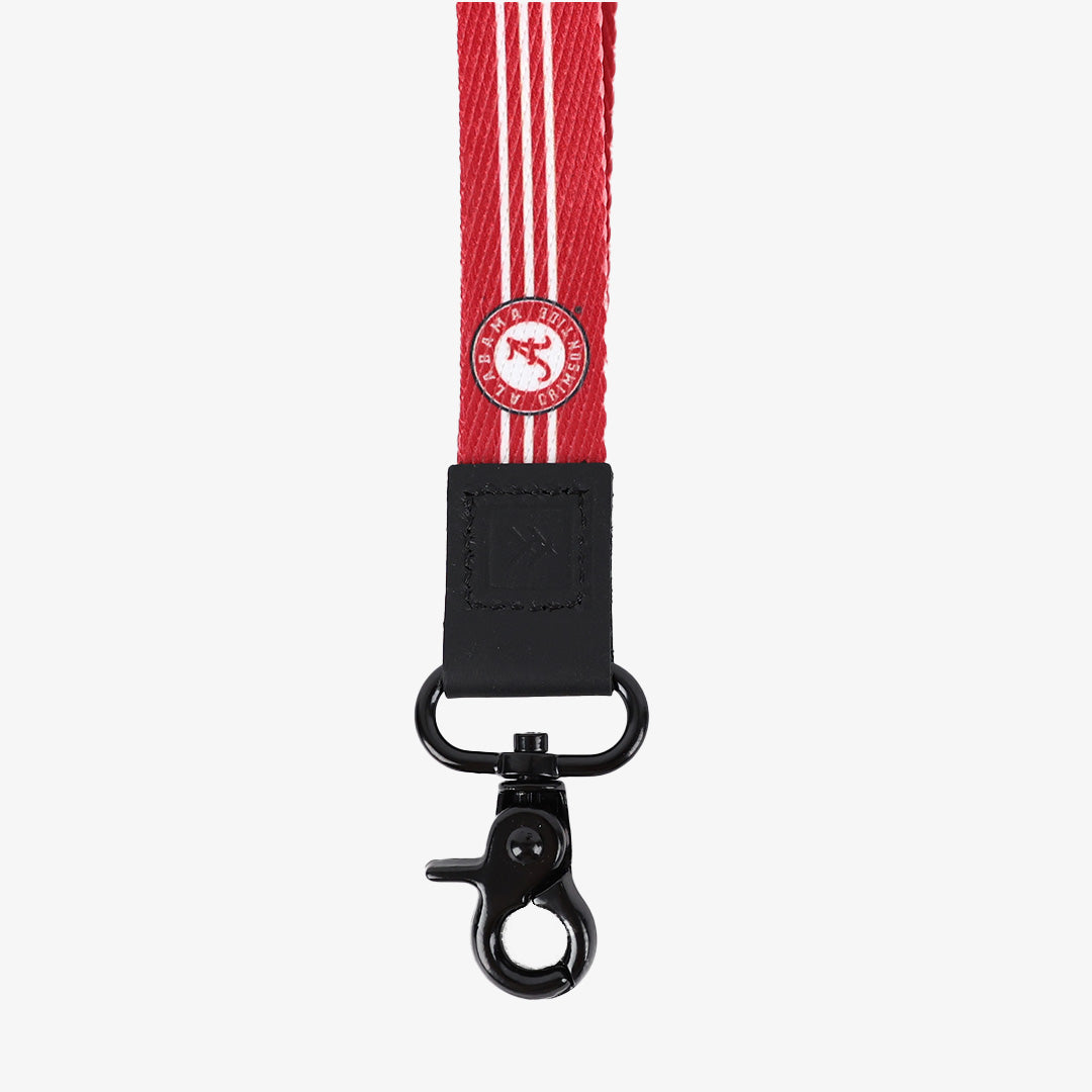 Alabama Crimson Stripe - Wristlet Keychain