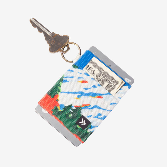Pink elastic wallet