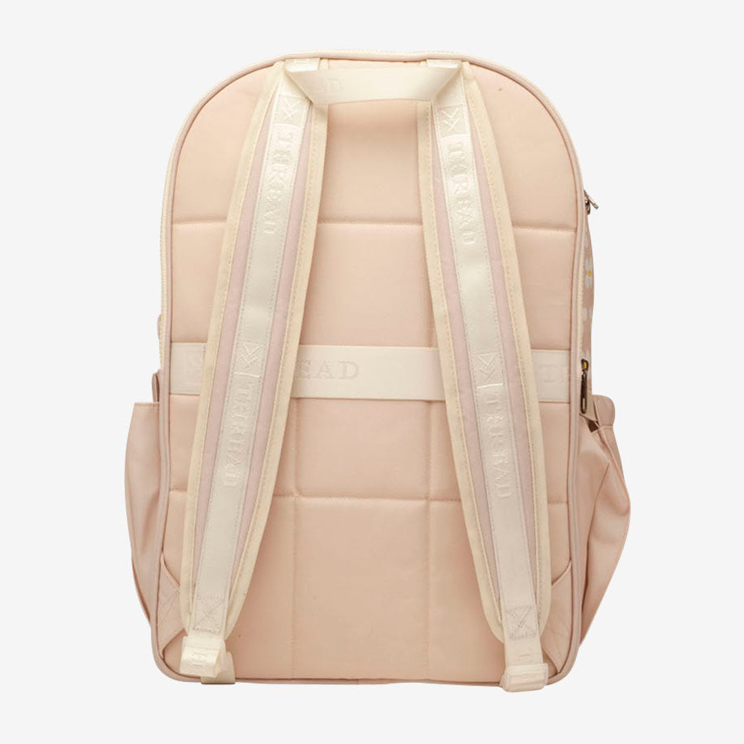 beige leather backpack bag Thread Backpack Luna (Beige)