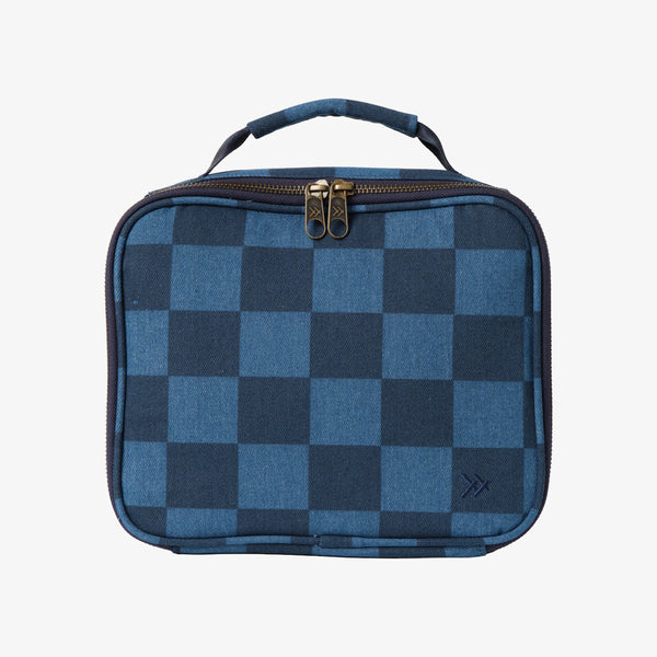 Denim Check - Insulated Lunch Bag