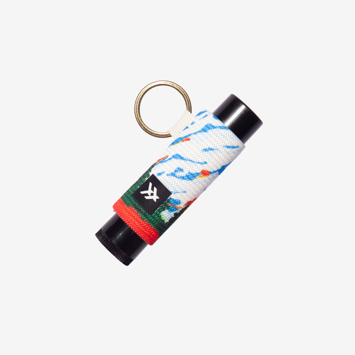 Navy and cream floral lip balm holder