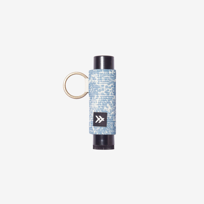 Navy and cream checker lip balm holder