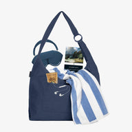 Large Slouchy Shoulder Bag - Navy - Thread®