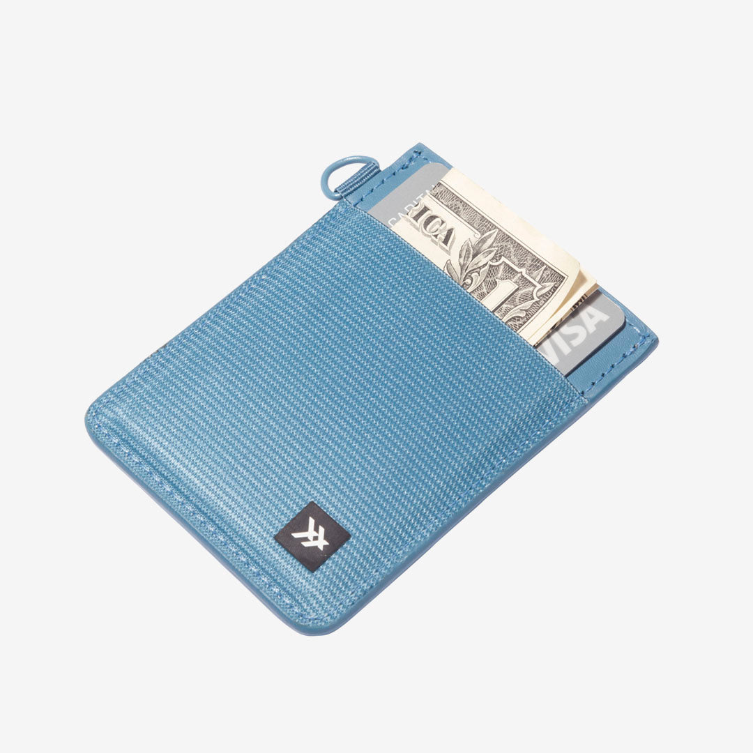 Surf Blue | Vertical Leather Wallet | RFID-Protected Leather | Thread ...