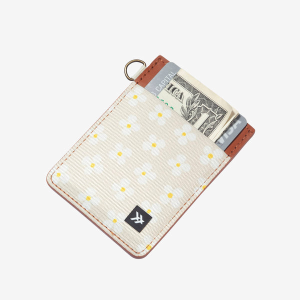 Vertical Leather Wallet - Luna Beige - Thread®