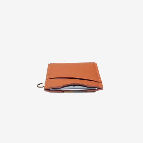 Vertical Leather Wallet - Luna Beige - Thread®