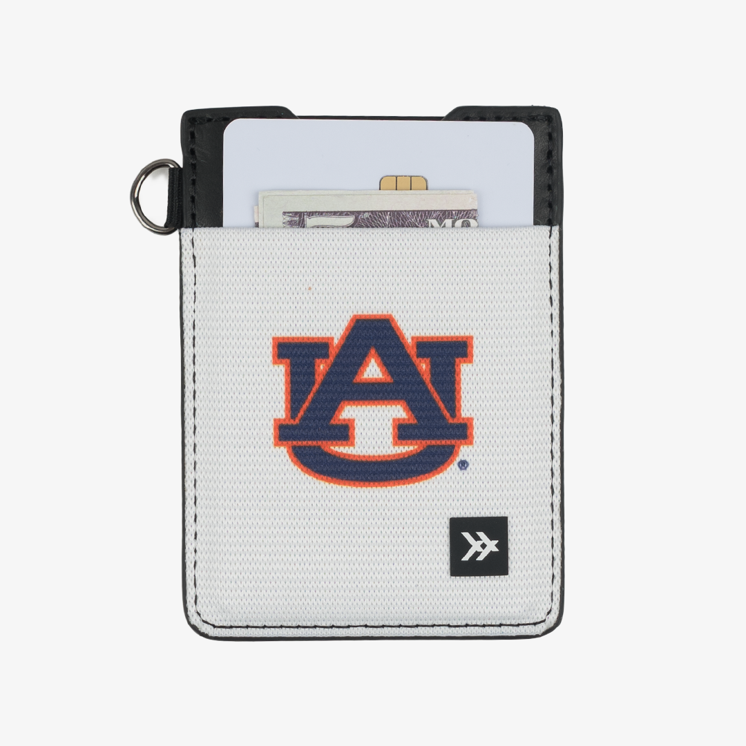 Auburn White - Vertical Leather Wallet
