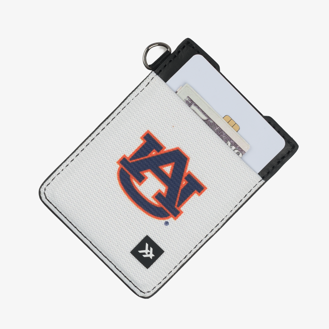 Auburn White - Vertical Leather Wallet