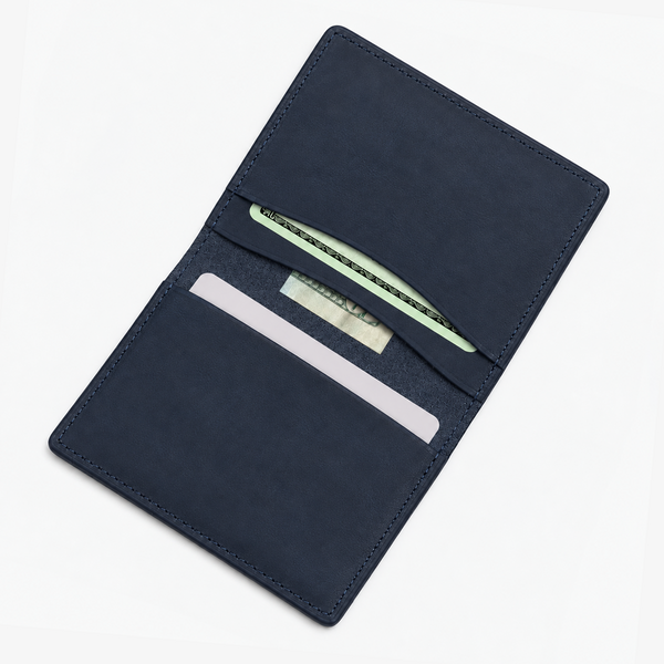 Leather Bifold Wallet - Navy - Thread®