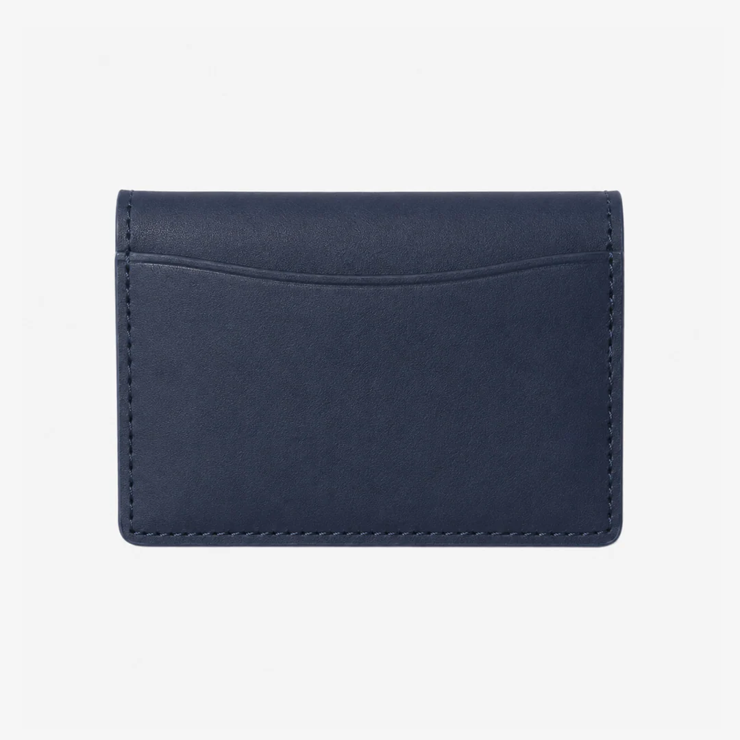 Leather Bifold Wallet - Navy - Thread®