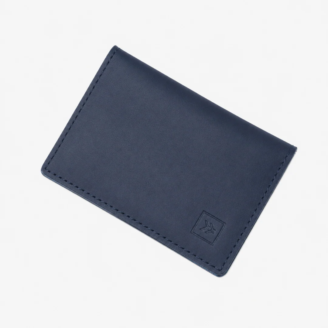 Leather Bifold Wallet - Navy - Thread®