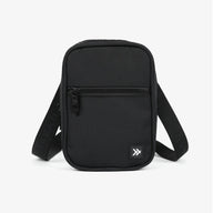 Thread® Black crossbody bag with adjustable jacquard strap