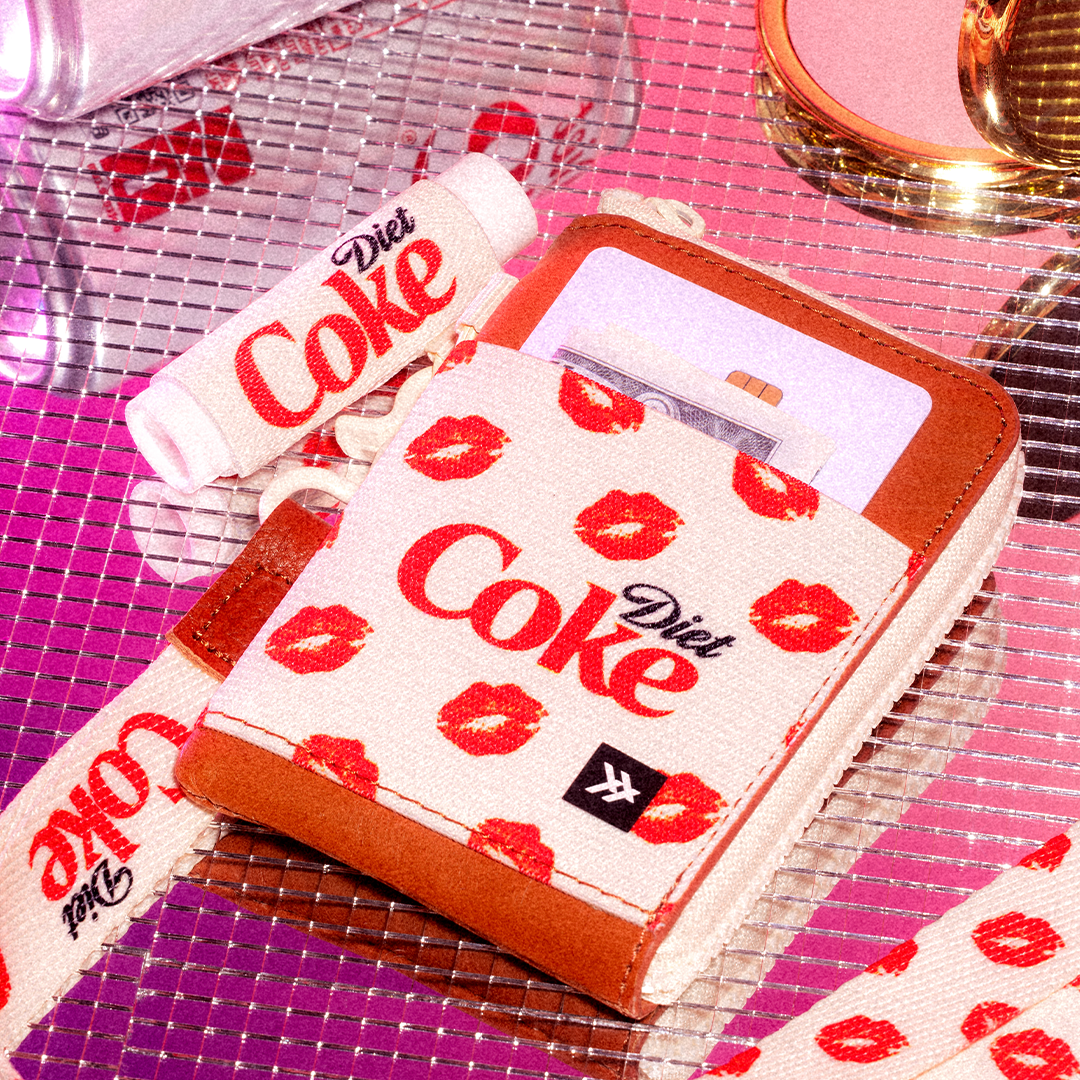 Leather Zip Wallet Everyday Carry Set - Diet Coke Kiss - Thread®