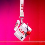 Vertical Leather Wallet - Diet Coke Logo - Thread®