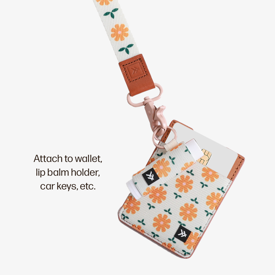Vertical Leather Wallet Everyday Carry Set - Daisy - Thread®