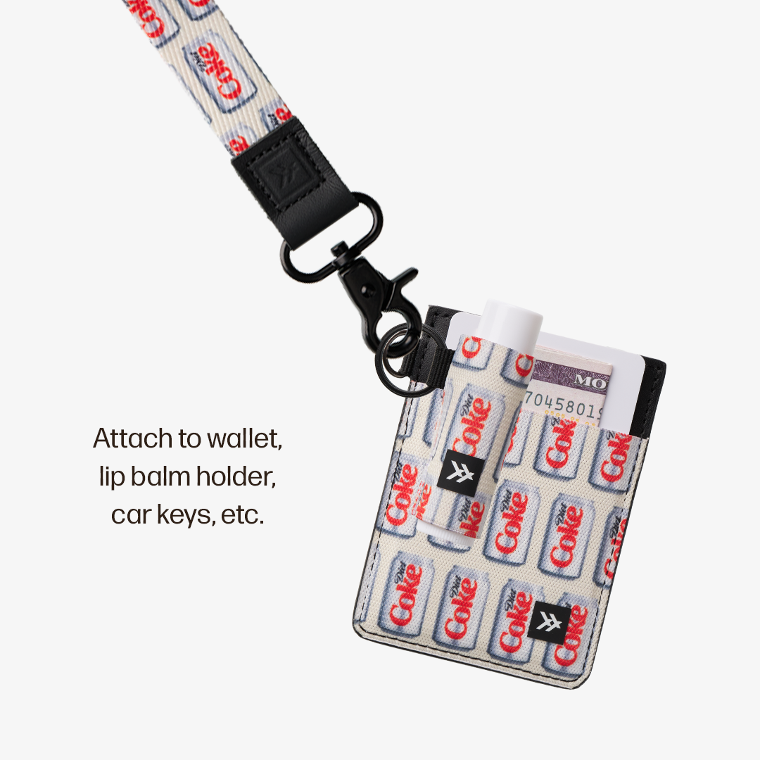 Vertical Leather Wallet - Diet Coke Cans - Thread®