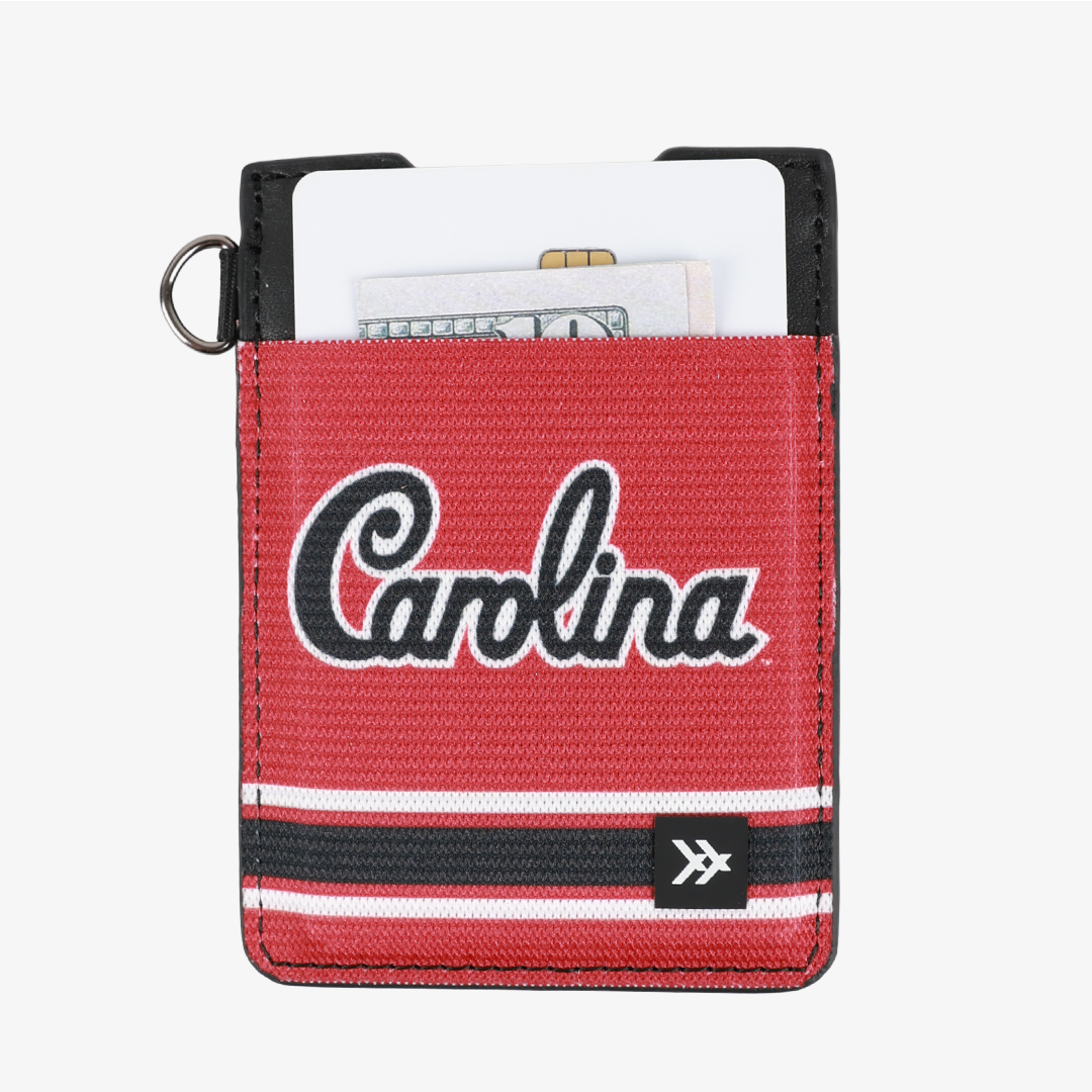 Vertical Leather Wallet - South Carolina Red - Thread®