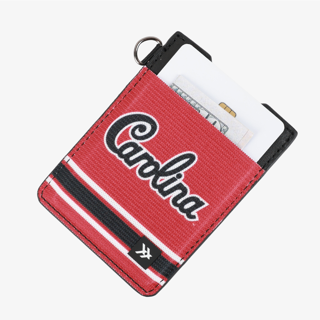 Vertical Leather Wallet - South Carolina Red - Thread®