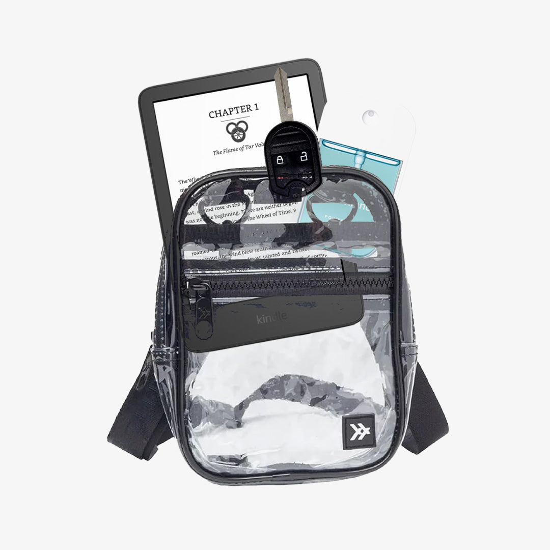 Clear | Crossbody Bag | Compact & Stylish | Concerts, Travel