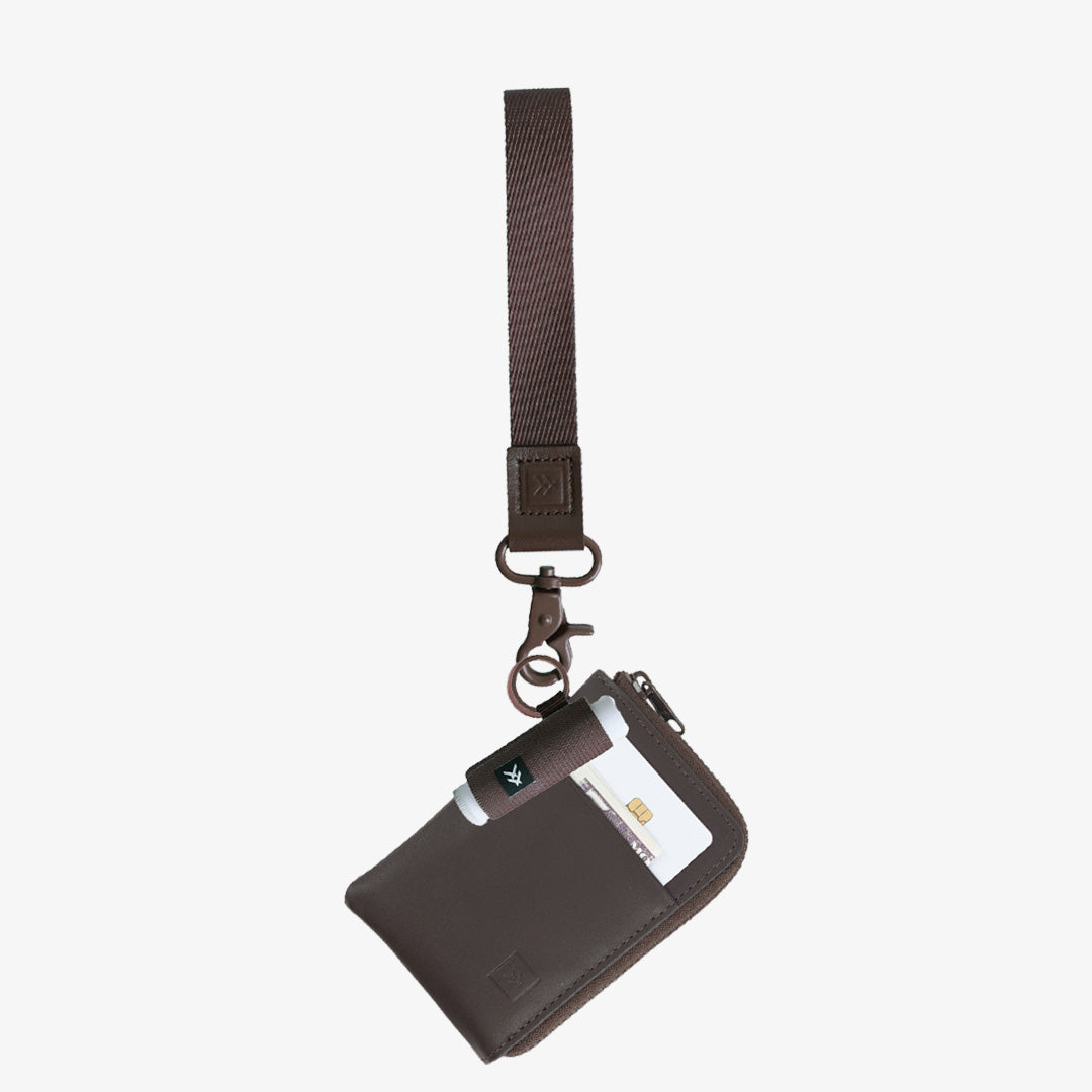 Leather Zip Wallet Everyday Carry Set - Chocolate - Thread®