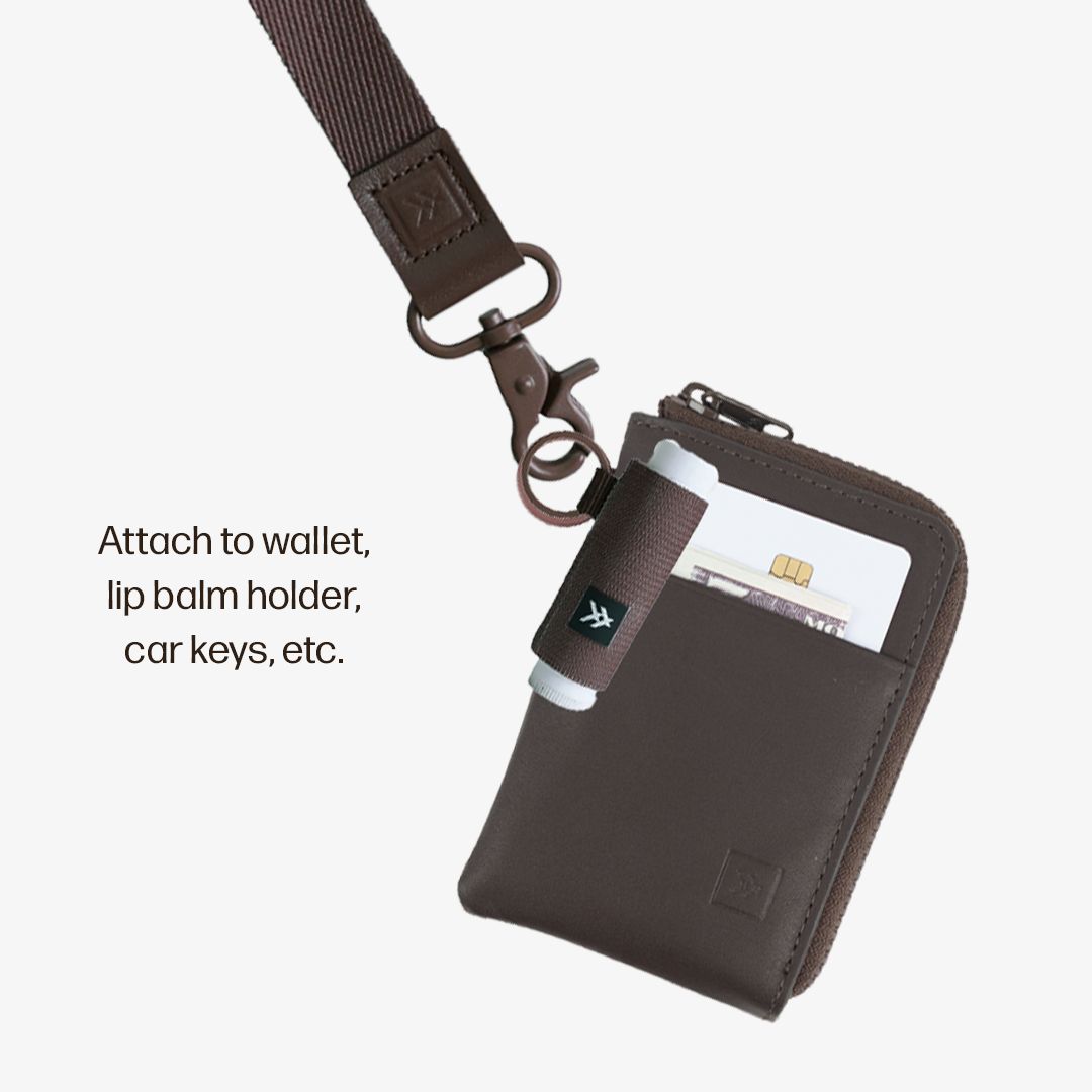 Leather Zip Wallet Everyday Carry Set - Chocolate - Thread®
