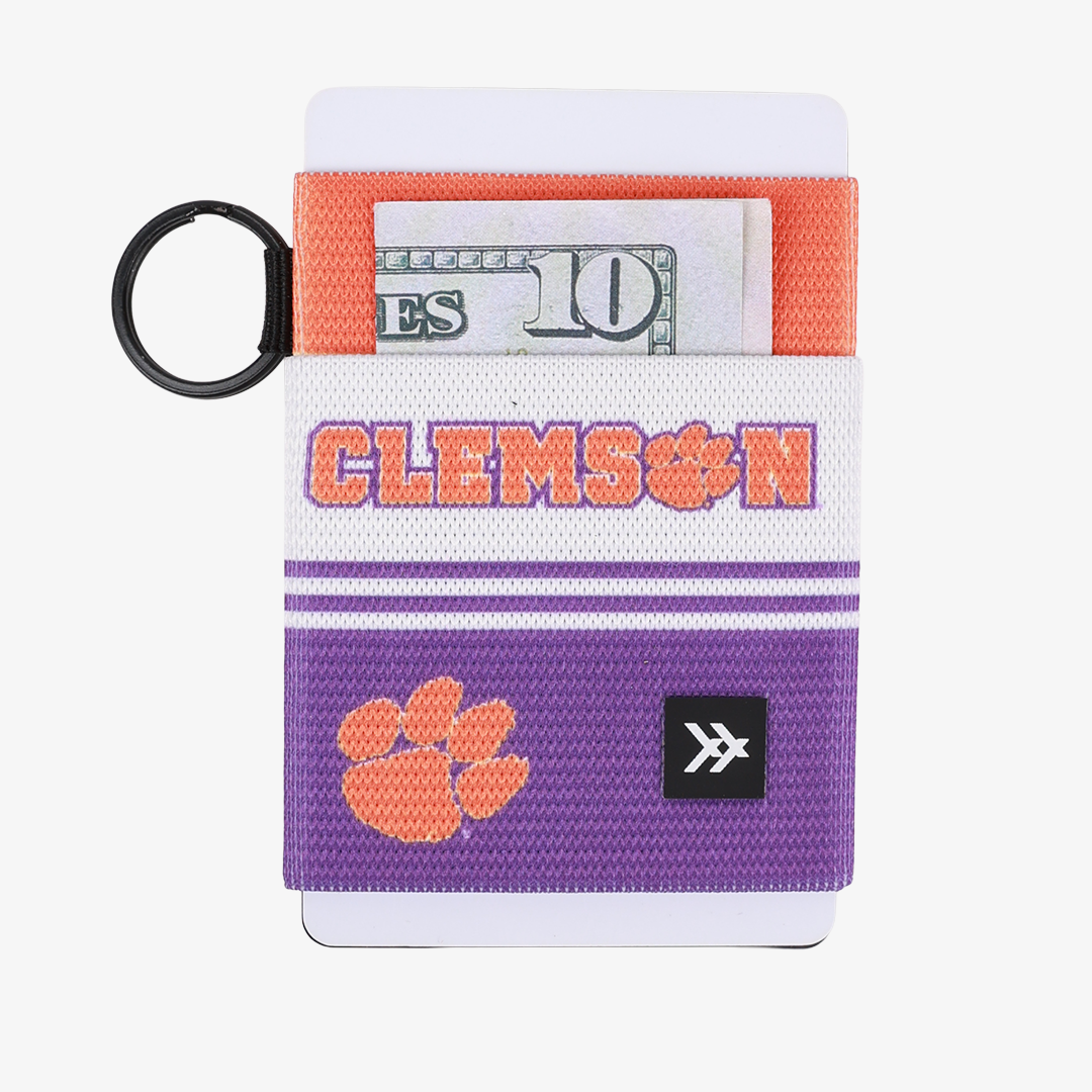 Elastic Wallet - Clemson White - Thread®